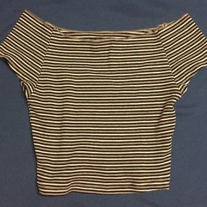 NWOT Brandy Melville Striped Ellery Crop Top